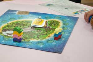 ウミガメの島で遊ぶ