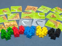 可愛らしいカルカソンヌの木製のコマ