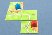 タイルを1枚引き、少なくとも1辺が接するように配置