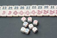 イモムシタイルを順番に並べるだけで準備は完了