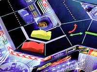 キュージェットの木製のコマ