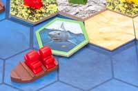 移動アクションが終わったら、陸地タイルを返します