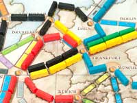 列車で駅と駅をつなげる