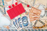 列車コマとカード配る