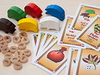 森のドングリの駒やカード