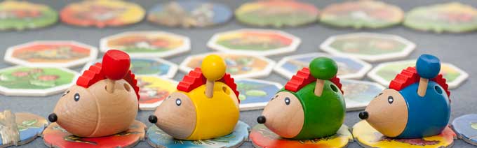 ボードゲーム、ハリネズミの追いかけっこ