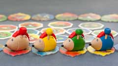 ハリネズミの追いかけっこ