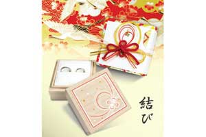 結婚婚約指輪用桐箱（結び）