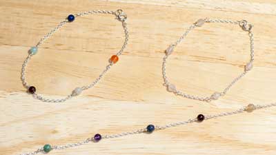 天然石を使ったオリジナルステーションブレスレット