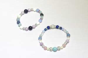 天然石ブレスレットの完成例1