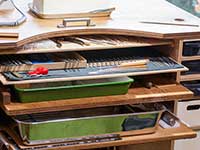 自作彫金机の引き出し