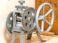 溝付きの手動ロール