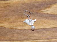 オリジナル小鳥ピアスの完成