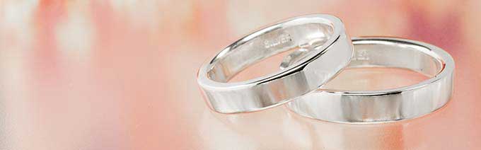 平打ちシルバーペアリング