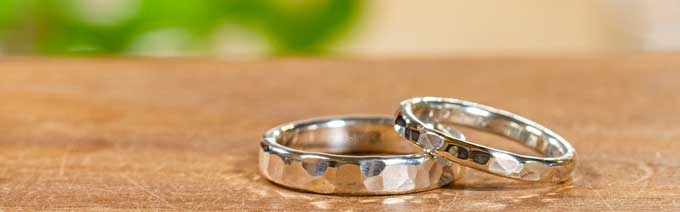 ふたりの記念日や思い出に作る、シルバーペアリング