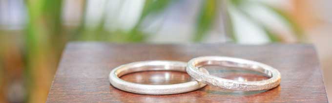 ふたりの記念日や思い出に作る、シルバーペアリング