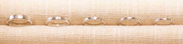 槌目（つちめ）5幅、トンカチで叩いたデコボコ模様