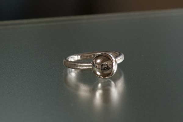銀のしずくリング