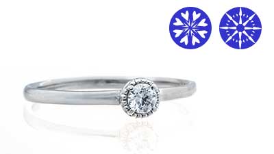 新潟市アトリエトントンの0.1ct婚約指輪プラン