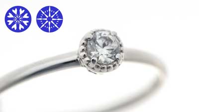 クラシカルなミルが人気の婚約指輪