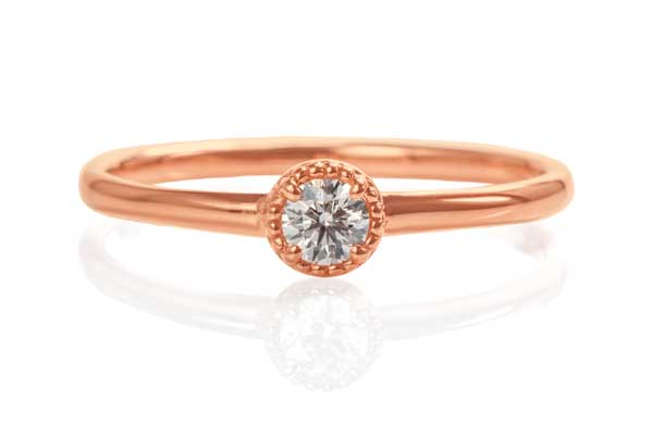0.10ct K18婚約指輪
