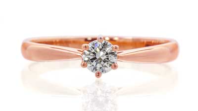 婚約指輪ピンクローズ