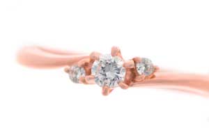 0.1ctエンゲージリング「デイジー」