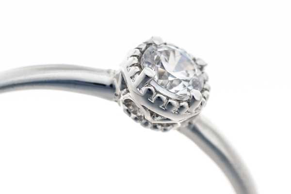 0.1ct婚約指輪ダンデライオン