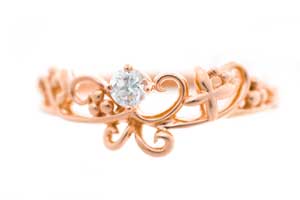 0.1ct婚約指輪「ジャスミン」