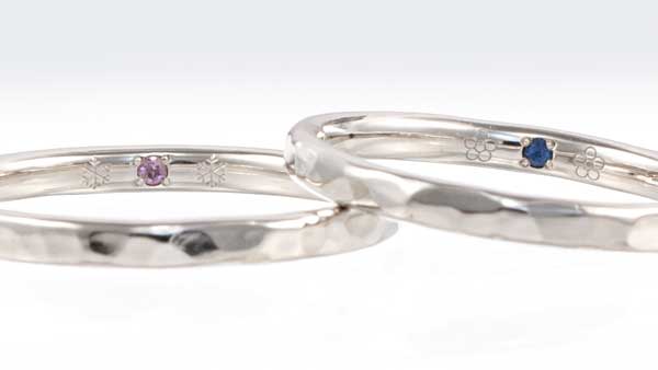 指輪内側の宝石セッティング