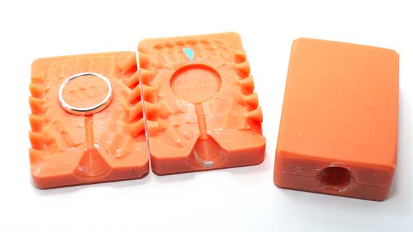 手作りマリッジのシルバー原型