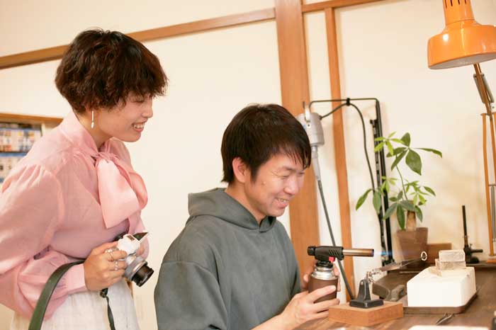 手作りマリッジのシルバー原型