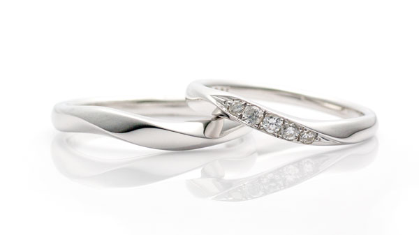 プラチナ結婚指輪、ウィステリア（藤） Pt900マリッジ