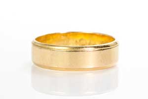 K18結婚指輪のサイズ直し